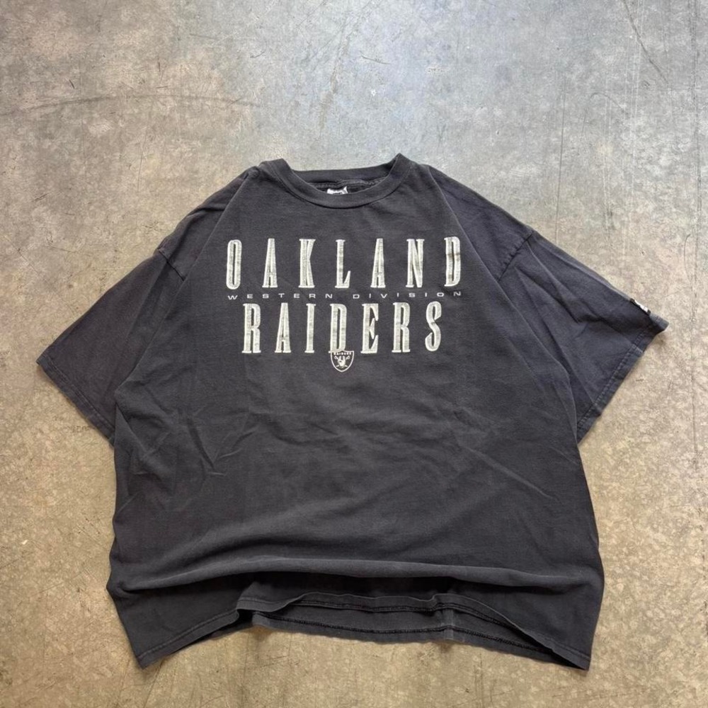 Vintage Starter Oakland Raiders NFL T Shirt Size XXL